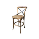 LH Home Cross Back Fixed Counter Stool