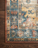 Rust / Blue / 3'-6" x 5'-6"