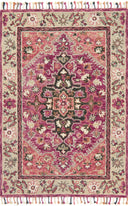 Raspberry / Taupe