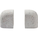 Renwil Bruno Indoor Terrazzo Bookends - White Speckled
