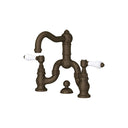 Tuscan Brass / Porcelain Lever Handle
