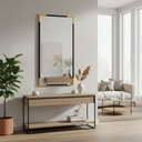 Renwil Osmond 60" Tall Rectangle Wall Mirror - Yellow