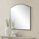 Renwil Bandon 40" Tall Arch Wall Mirror - Black
