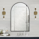 Renwil Waren 36" Tall Arch Wall Mirror - Black