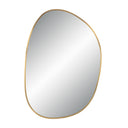 Renwil Camona 42" Tall Irregular Rectangular Oval Mirror - Satin Brass