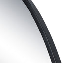 Renwil Bozeman 42" Tall Oval Wall Mirror - Black
