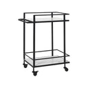 Renwil Colton Indoor Iron Bar Cart - Matte Black