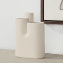 Renwil Fontaine Indoor Ceramic Vase - Te xtured Matte Ivory