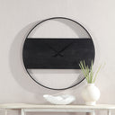 Renwil Romy Indoor Iron Wall Clock - Matte Black