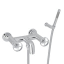 Polished Chrome / Ivory Wheel Handle