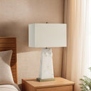 Everren Nisrine 28" Height Table Lamp - Off-White With Gold