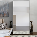 Renwil Trilo 60" Tall Rectangle Full Length Mirror - Black