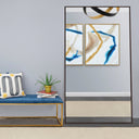Renwil Anjalina 83" Tall Rectangle Full Length Mirror - Brown