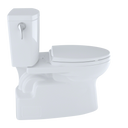 TOTO Vespin II 1G Two Piece Elongated 1.0 GPF Universal Height Skirted Toilet with Cefiontect and Right Hand Trip Lever