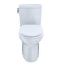 TOTO Vespin II 1G Two Piece Elongated 1.0 GPF Universal Height Skirted Toilet with Cefiontect and Right Hand Trip Lever