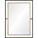 Renwil Gray 38" Tall Rectangle Wall Mirror - Yellow