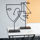 Renwil Posie Indoor Iron Statue - Matte Black