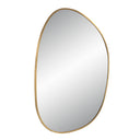 Renwil Camona 42" Tall Irregular Rectangular Oval Mirror - Satin Brass