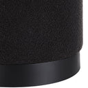 Renwil Castillo Indoor Boucle Ottoman - Black