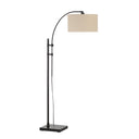 Everren Crystal 78" Height Floor Lamp - Matte Black