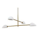 Renwil Tulla 40" Wide 4-Light Chandelier - Champagne