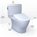TOTO Washlet+ Nexus 1G Two Piece Elongated 1.0 GPF Toilet with S7A Contemporary Bidet Seat