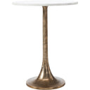Renwil Amalya Indoor Aluminum Table - Antique Brass
