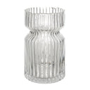Renwil Gladys Indoor Mouth Blown Glass Glass Vase - Clear Fluted