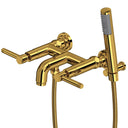 Unlacquered Brass / Ivory Lever Handle
