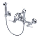 Polished Chrome / Porcelain Lever Handle