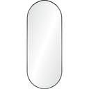 Renwil Ammar 60" Tall Oval Wall Mirror - Black