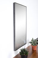 Renwil Vale 32" Tall Rectangle Wall Mirror - Grey