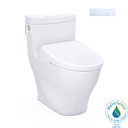TOTO Washlet+ Legato One Piece Elongated 1.28 GPF Toilet with Auto Flush S7A Contemporary Bidet Seat