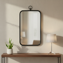 Renwil Priscilla 39.5" Tall Rectangle Wall Mirror - Black