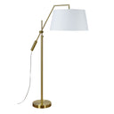 Renwil Claire 70" Length Floor Lamp - Satin Brass