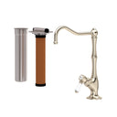 Satin Nickel / Porcelain Lever Handle