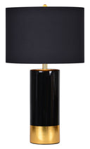 Renwil The Tu xedo 29" Length Table Lamp - Black And Gold