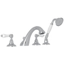 Polished Chrome / Porcelain Lever Handle