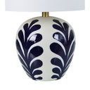 Renwil Darina 19.25" Length Table Lamp - Off-White And Navy