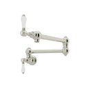 Polished Nickel / Porcelain Lever Handle
