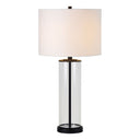 Everren Desdemona 28" Length Table Lamp (Set of 2) - Clear and Matte Black