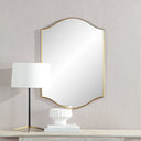 Renwil Florianne 36" Tall Rectangular Arch Mirror - Champagne