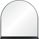 Renwil Wearstley 35" Tall Arch Wall Mirror - Black