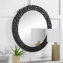 Renwil Tolima 35.5" Tall Round Wall Mirror - Black