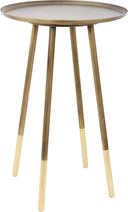 Renwil Pawn Indoor Iron Table - Antique Brass