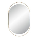 Renwil Ecru 40" Tall Pill Oval Mirror - Satin Brass