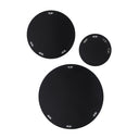 Renwil Dansk 3 Piece Tall Round Wall Mirror - Black
