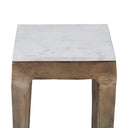 Renwil Abby Indoor Cast Aluminum Side Table - Antique Brass