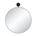 Renwil Adamas 42" H x 36" W Wall Mirror - Black