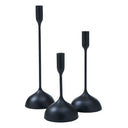 Renwil Chambers Indoor Aluminum Set of 3 Tapered Candle Holder - Matte Black